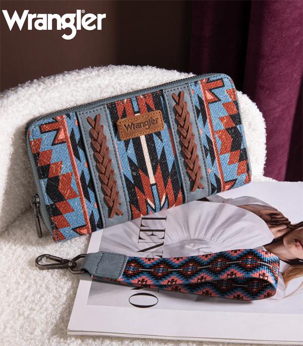 MONTANAWEST BAGS :: WALLETS I SMALL ACCESSORIES :: Wholesale Wrangler Southwestern Print Wallet