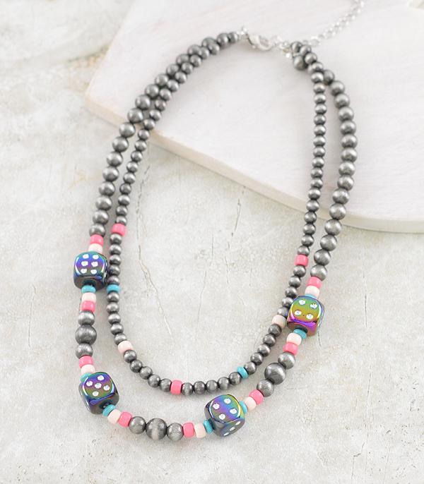 NECKLACES :: WESTERN LONG NECKLACES :: Wholesale Western Navajo Pearl Bead Necklace