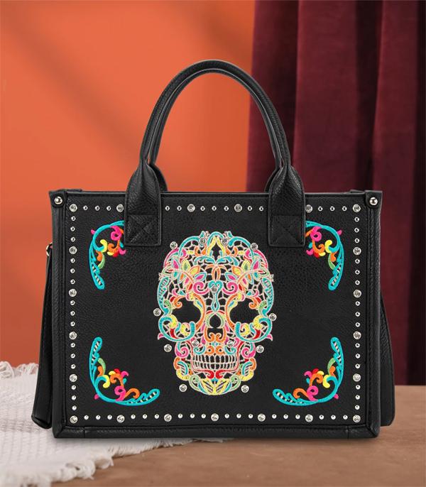MONTANAWEST BAGS :: WESTERN PURSES :: Wholesale Montana West Sugar Skull Tote Bag