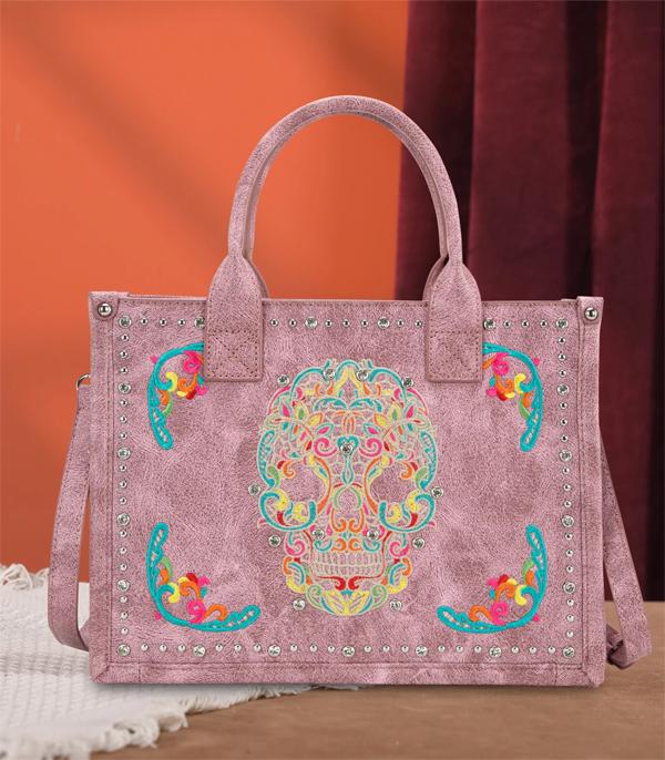 MONTANAWEST BAGS :: WESTERN PURSES :: Wholesale Montana West Sugar Skull Tote Bag