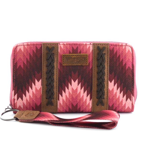 MONTANAWEST BAGS :: WALLETS I SMALL ACCESSORIES :: Wholesale Wrangler Southwestern Print Wallet
