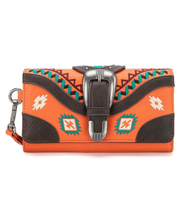 MONTANAWEST BAGS :: WALLETS I SMALL ACCESSORIES :: Wholesale Montana West Aztec Buckle Wallet