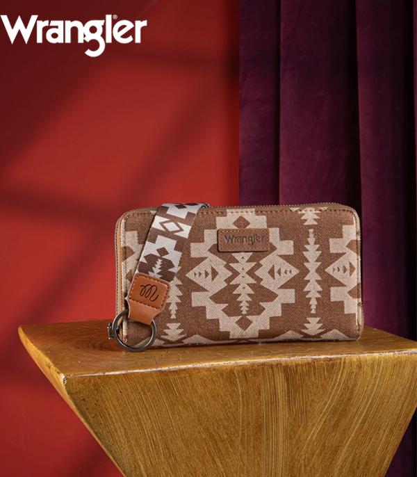 MONTANAWEST BAGS :: WALLETS I SMALL ACCESSORIES :: Wholesale Wrangler Southwestern Print Wallet