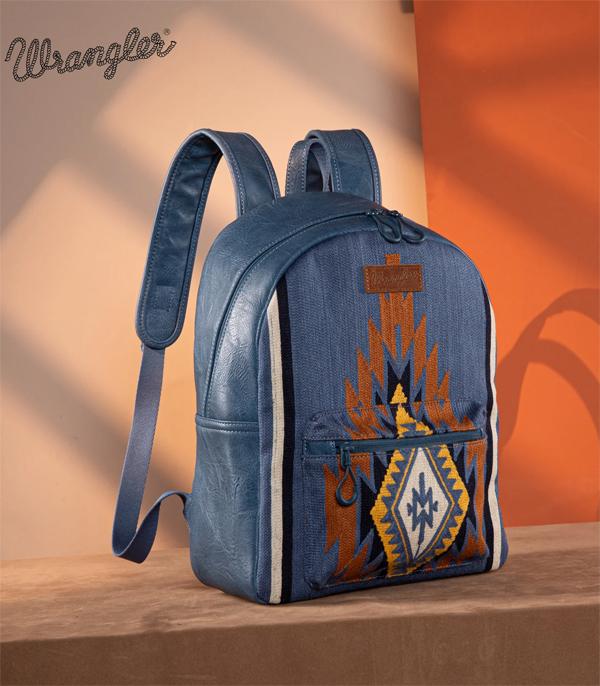 MONTANAWEST BAGS :: WESTERN PURSES :: Wholesale Wrangler Southwestern Print Backpack
