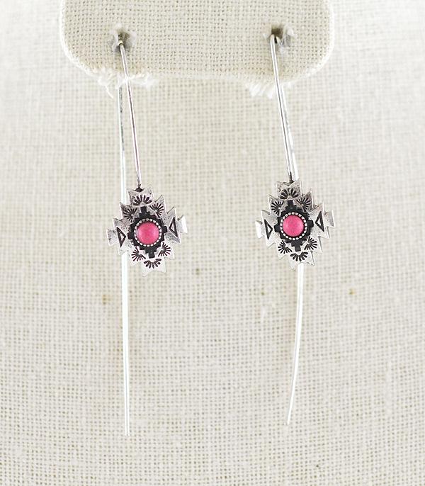 EARRINGS :: WESTERN HOOK EARRINGS :: Wholesale Western Aztec Threader Earrings