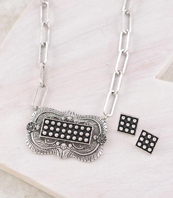 NECKLACES :: TRENDY :: Wholesale Western Bubble Textured Necklace