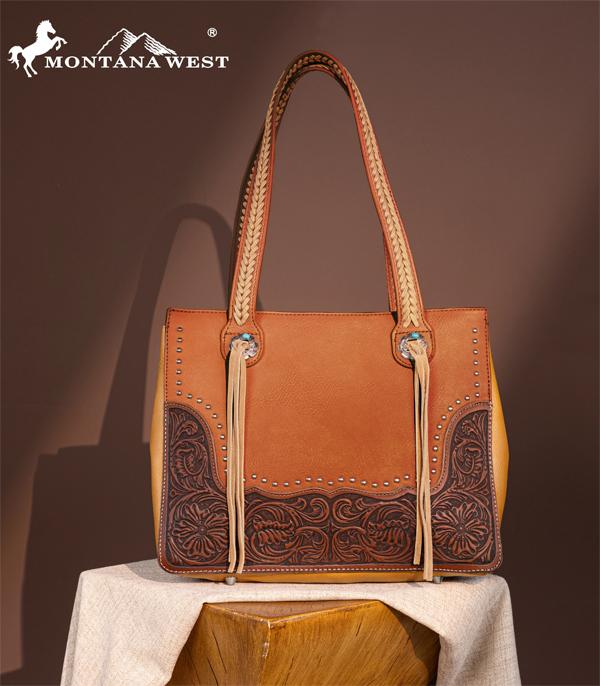 MONTANAWEST BAGS :: WESTERN PURSES :: Wholesale Montana West Tooled Concealed Carry Tote