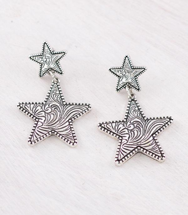 WHAT'S NEW :: Wholesale Western Tooling Star Earrings