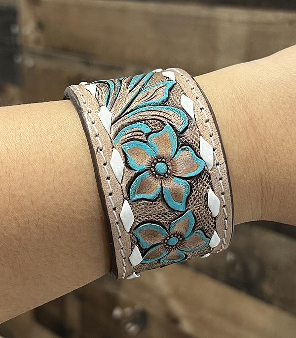 WHAT'S NEW :: Wholesale Western Leather Tooling Bracelet