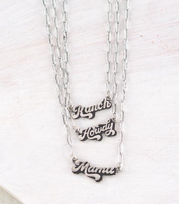 WHAT'S NEW :: Wholesale Western Howdy Ranch Mama Necklace Set
