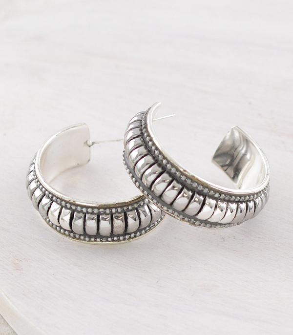 EARRINGS :: HOOP EARRINGS :: Wholesale Western Bubble Hoop Earrings