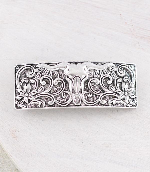 HATS I HAIR ACC :: HAIR ACCESSORIES :: Wholesale Western Tooled Look Hair Barrette
