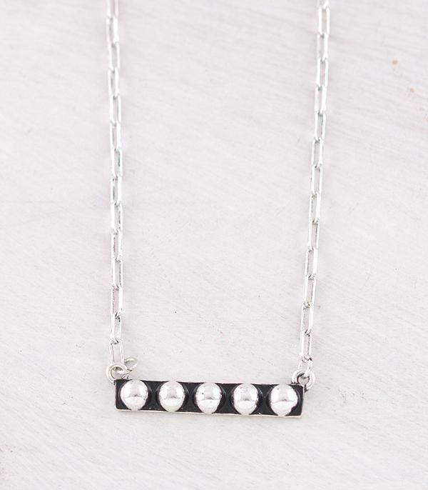 WHAT'S NEW :: Wholesale Western Bubble Concho Bar Necklace