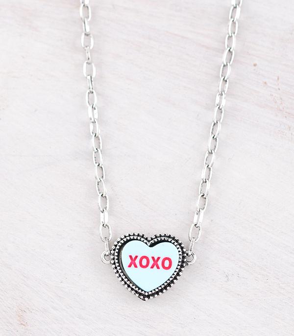 NECKLACES :: TRENDY :: Wholesale Candy Heart Concho Necklace