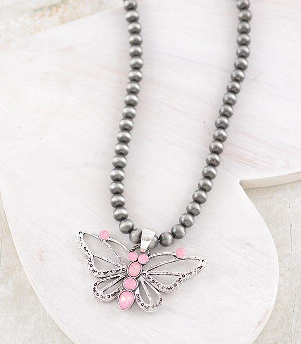 NECKLACES :: TRENDY :: Wholesale Western Butterfly Pendant Necklace