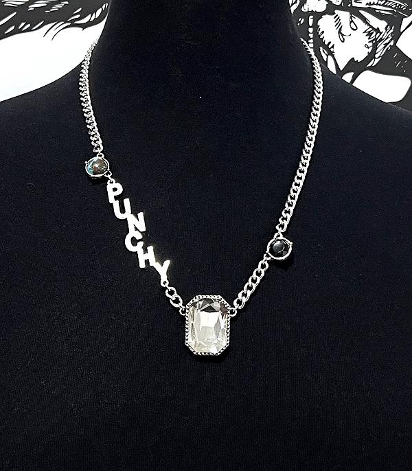 NECKLACES :: TRENDY :: Wholesale Western Punchy Glass Stone Necklace