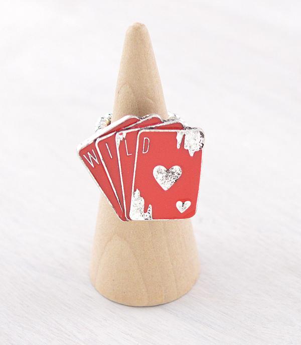 RINGS :: Wholesale Western Ace of Cards Ring