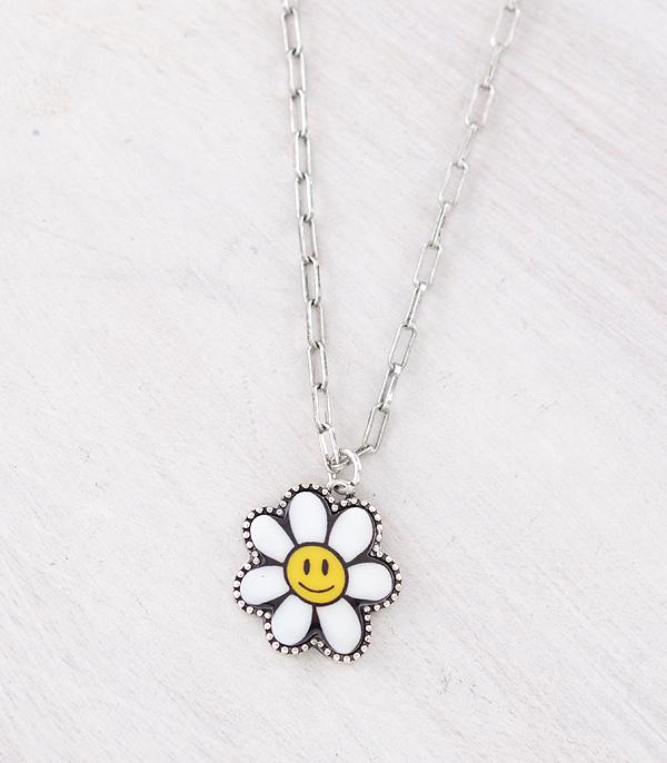 New Arrival :: Wholesale Western Happy Flower Necklace