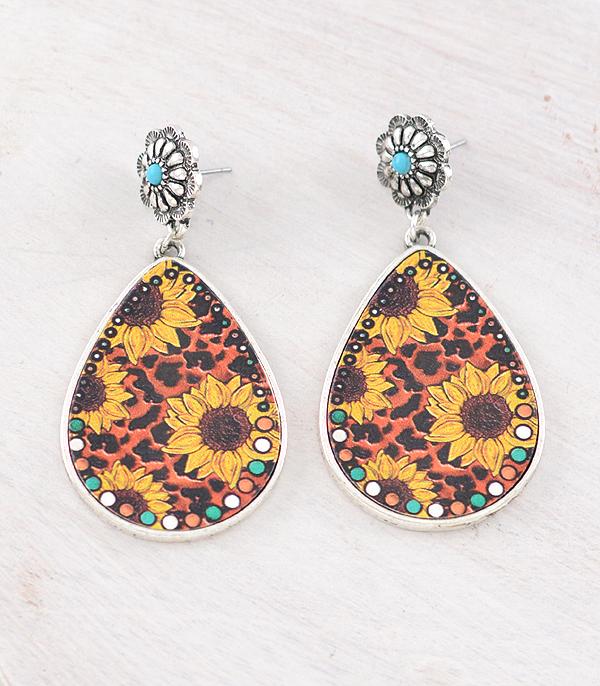 WHAT'S NEW :: Wholesale Sunflower Concho Post Earrings