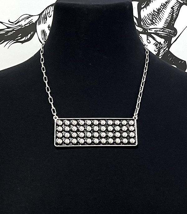WHAT'S NEW :: Wholesale Western Bubble Concho Bar Necklace