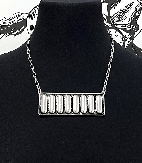 WHAT'S NEW :: Wholesale Western Bubble Concho Bar Necklace