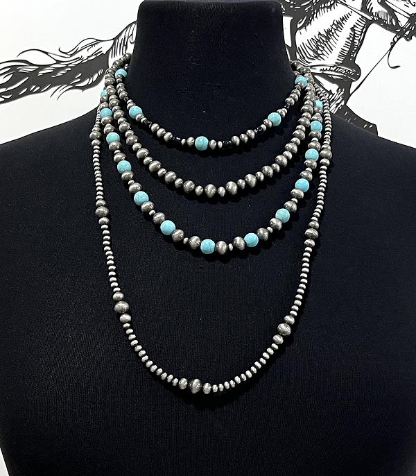 WHAT'S NEW :: Wholesale Western Navajo Pearl Layered Necklace