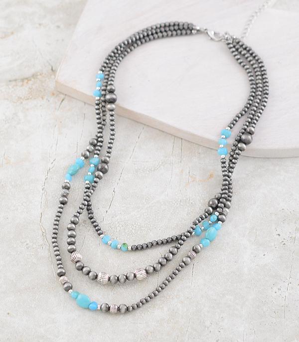 WHAT'S NEW :: Wholesale Navajo Pearl Bead Layered Necklace