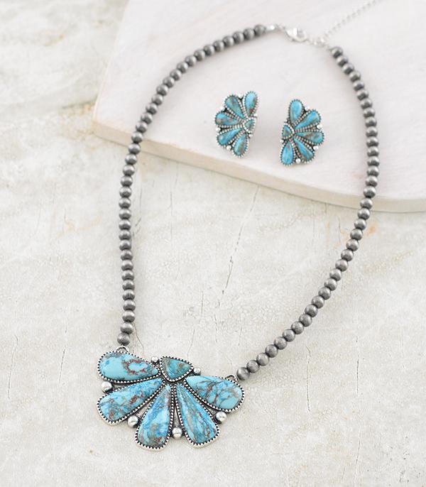 New Arrival :: Wholesale Western Turquoise Statement Necklace