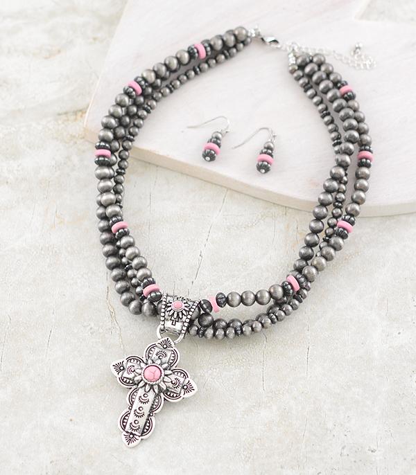 WHAT'S NEW :: Wholesale Western Cross Concho Necklace