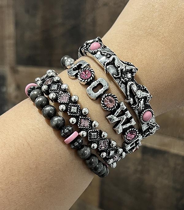 WHAT'S NEW :: Wholesale Western Cowgirl Stacked Bracelet Set