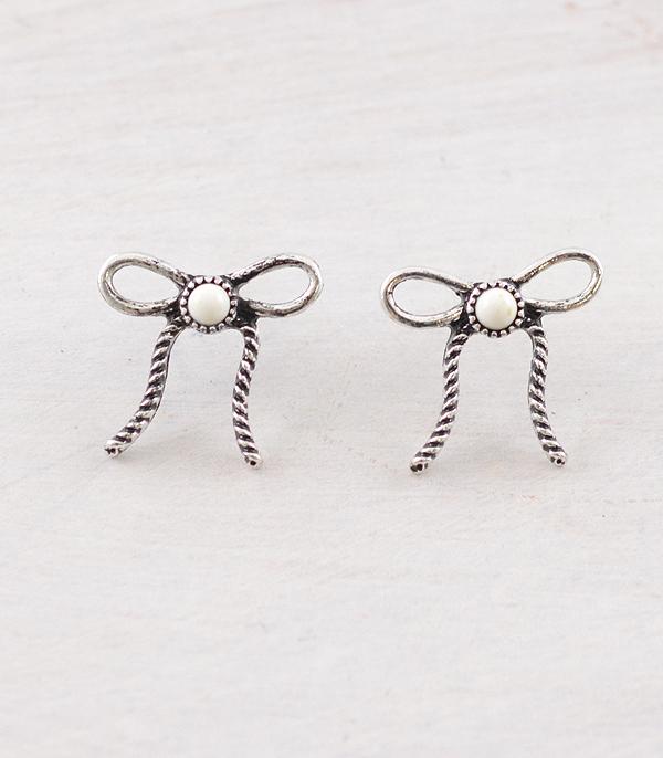 WHAT'S NEW :: Wholesale Western Stone Bow Earrings
