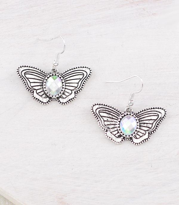 New Arrival :: Wholesale Western Butterfly Concho Earrings