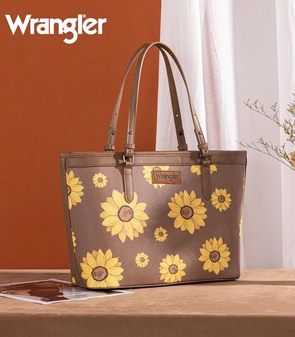 New Arrival :: Wholesale Wrangler Sunflower Print Tote Bag