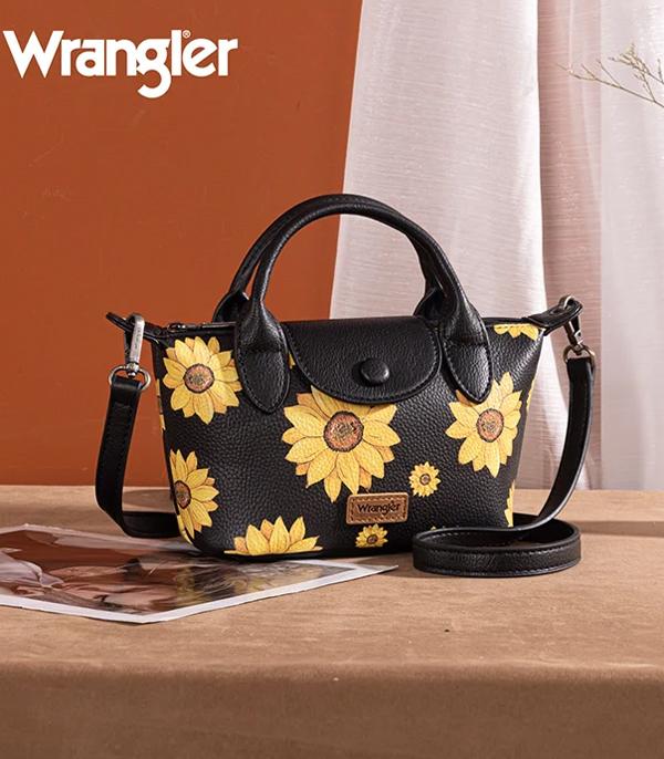 MONTANAWEST BAGS :: CROSSBODY BAGS :: Wholesale Wrangler Sunflower Mini Crossbody Bag