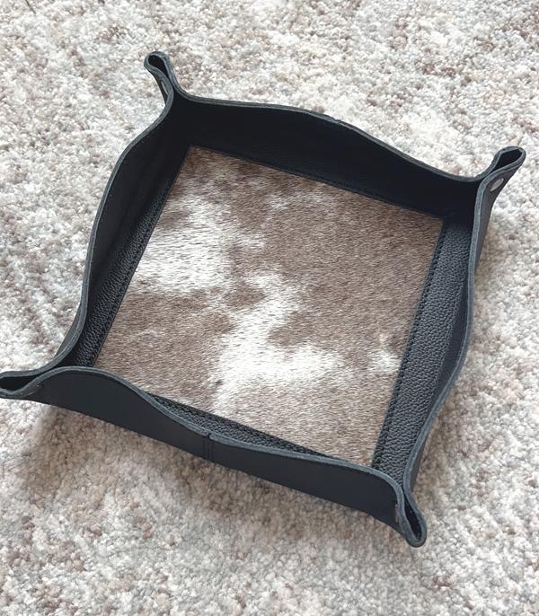 WHAT'S NEW :: Wholesale Western Cowhide Leather Catchall Tray