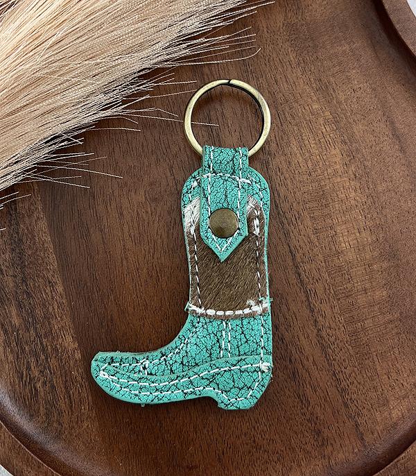 <font color=BLUE>WATCH BAND/ GIFT ITEMS</font> :: KEYCHAINS :: Wholesale Western Leather Cowboy Boot Keychain