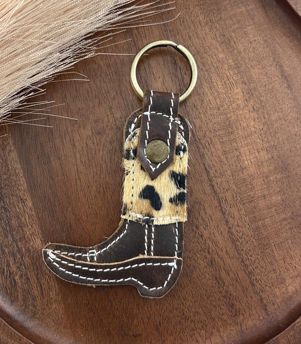 <font color=BLUE>WATCH BAND/ GIFT ITEMS</font> :: KEYCHAINS :: Wholesale Western Leather Cowboy Boot Keychain
