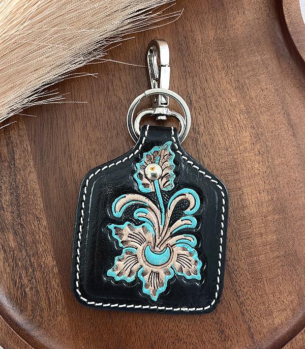 <font color=BLUE>WATCH BAND/ GIFT ITEMS</font> :: KEYCHAINS :: Wholesale Genuine Leather Cattle Tag Keychain