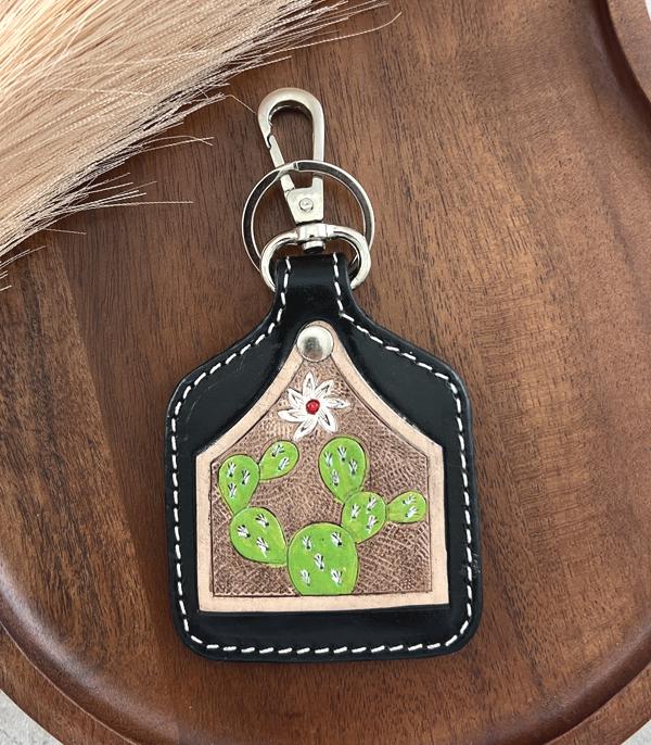 <font color=BLUE>WATCH BAND/ GIFT ITEMS</font> :: KEYCHAINS :: Wholesale Genuine Leather Cattle Tag Keychain