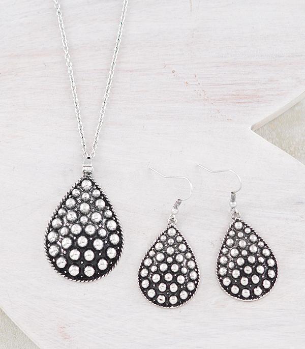 WHAT'S NEW :: Wholesale Western Teardrop Concho Necklace Set
