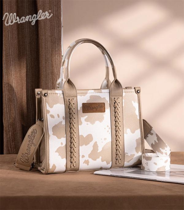 WHAT'S NEW :: Wholesale Wrangler Cow Print Tote Crossbody Bag