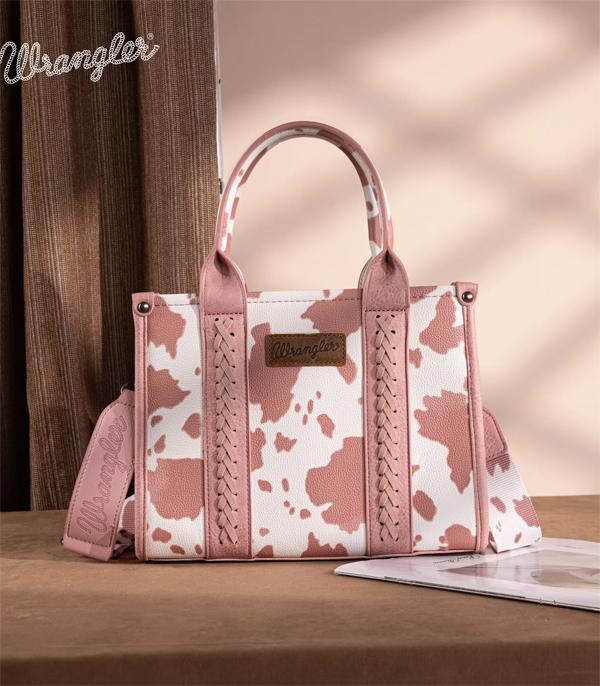 WHAT'S NEW :: Wholesale Wrangler Cow Print Tote Crossbody Bag