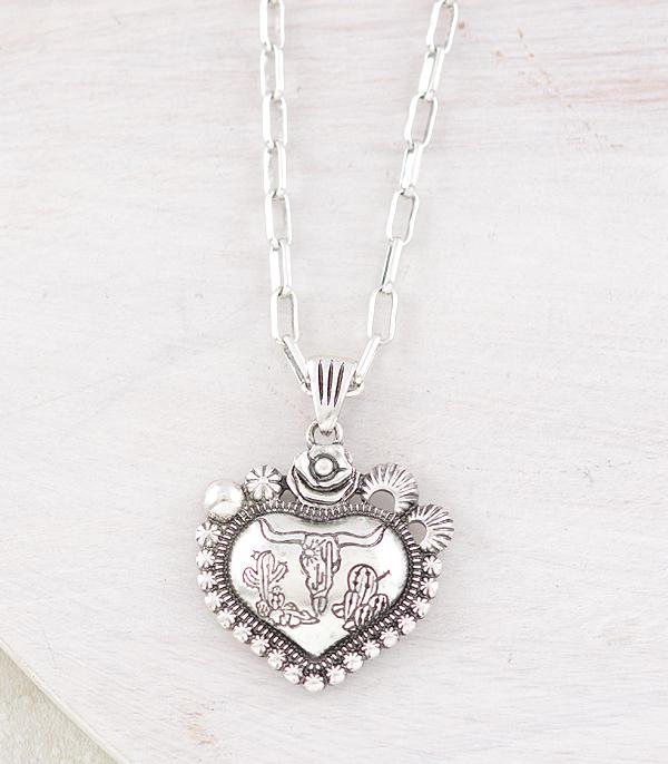 WHAT'S NEW :: Wholesale Western Heart Concho Necklace