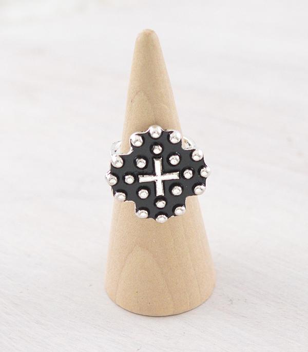 RINGS :: Wholesale Western Cross Concho Ring