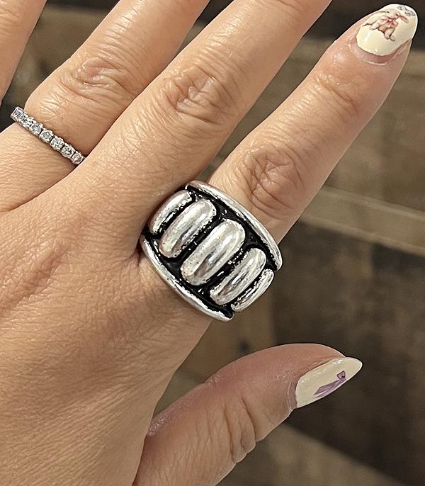 RINGS :: Wholesale Western Bubble Textured Concho Ring