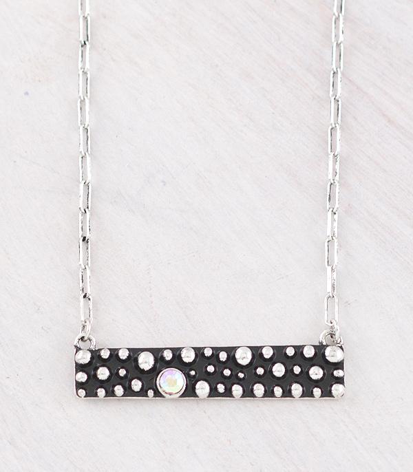NECKLACES :: CHAIN WITH PENDANT :: Wholesale Western Concho Bar Necklace