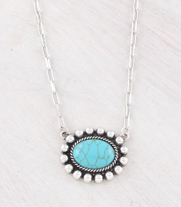 NECKLACES :: WESTERN TREND :: Wholesale Western Turquoise Concho Necklace