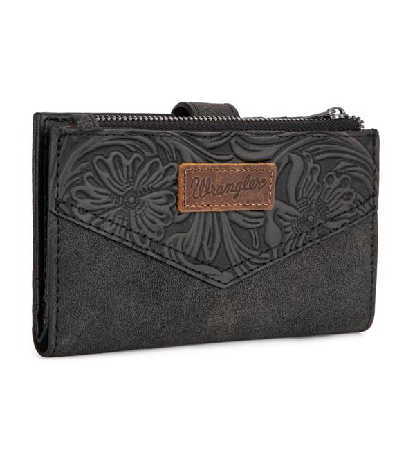 WHAT'S NEW :: Wholesale Wrangler Floral Tooled Bi-Fold Wallet