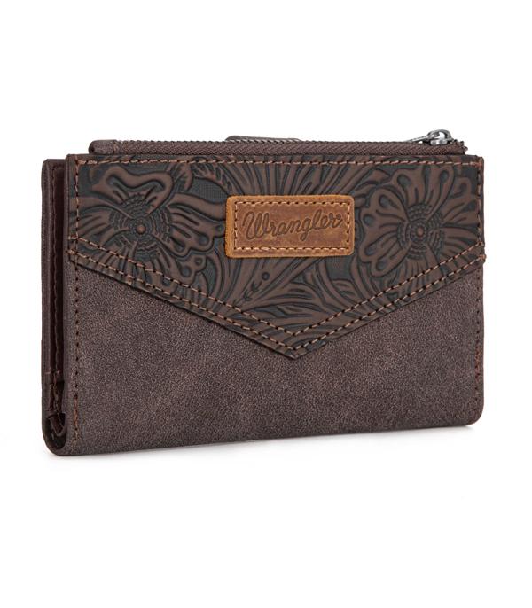WHAT'S NEW :: Wholesale Wrangler Floral Tooled Bi-Fold Wallet