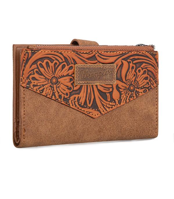 WHAT'S NEW :: Wholesale Wrangler Floral Tooled Bi-Fold Wallet